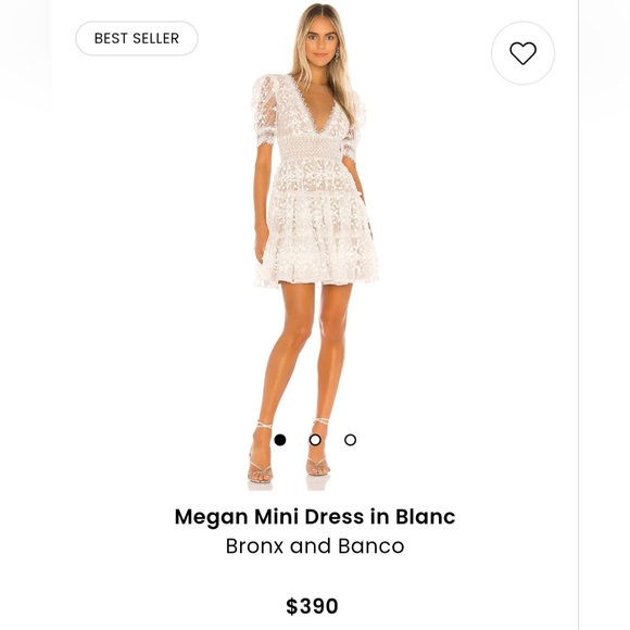 Bronx and Banco Dress Megan Mini Dress in Blanc - Picture 1 of 1